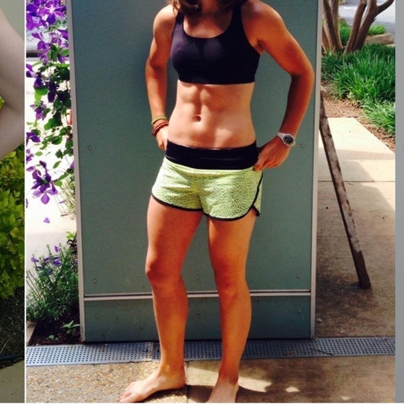 Lululemon Run Speed Short Dottie Dash Clarity Yellow and Black Sz 4 - Picture 11 of 12